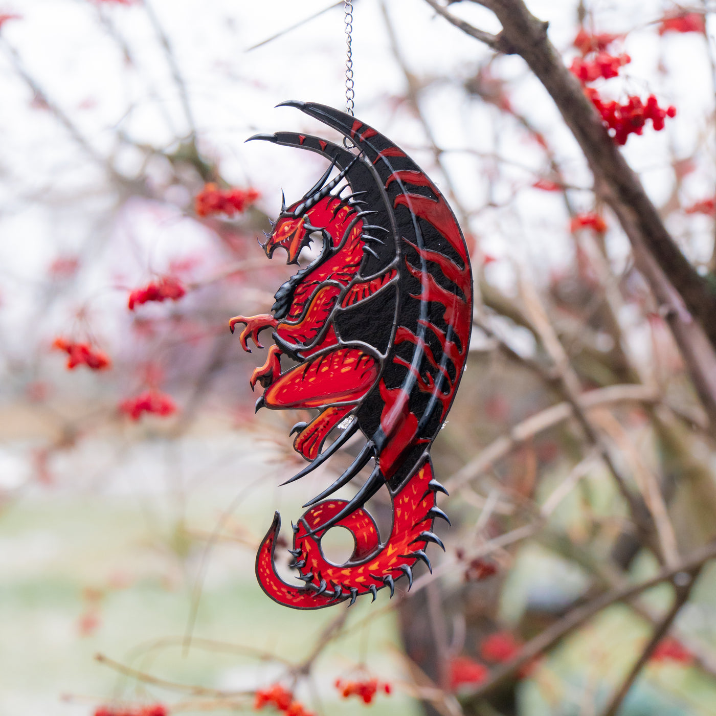 Red Dragon Suncatcher