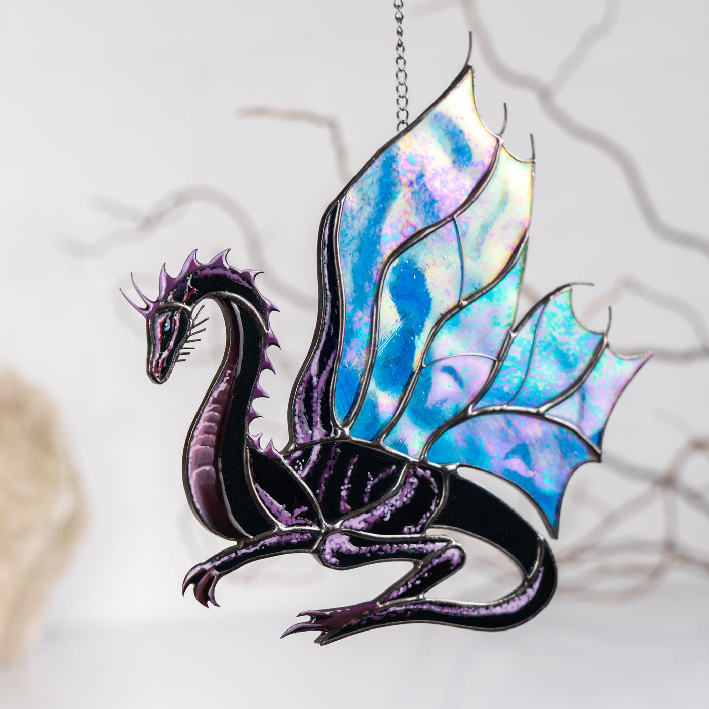 stained glass dragon suncatcher
