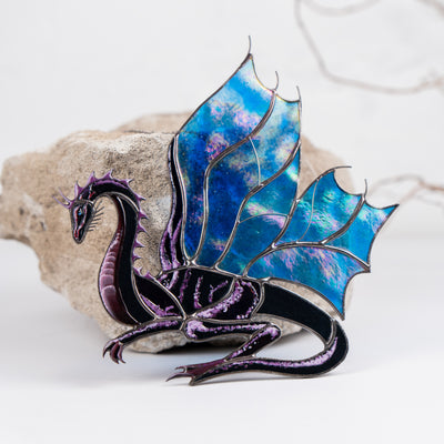 dragon stained glass suncatcher
