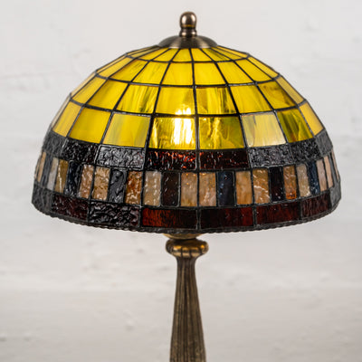 Modern stained glass lampshade