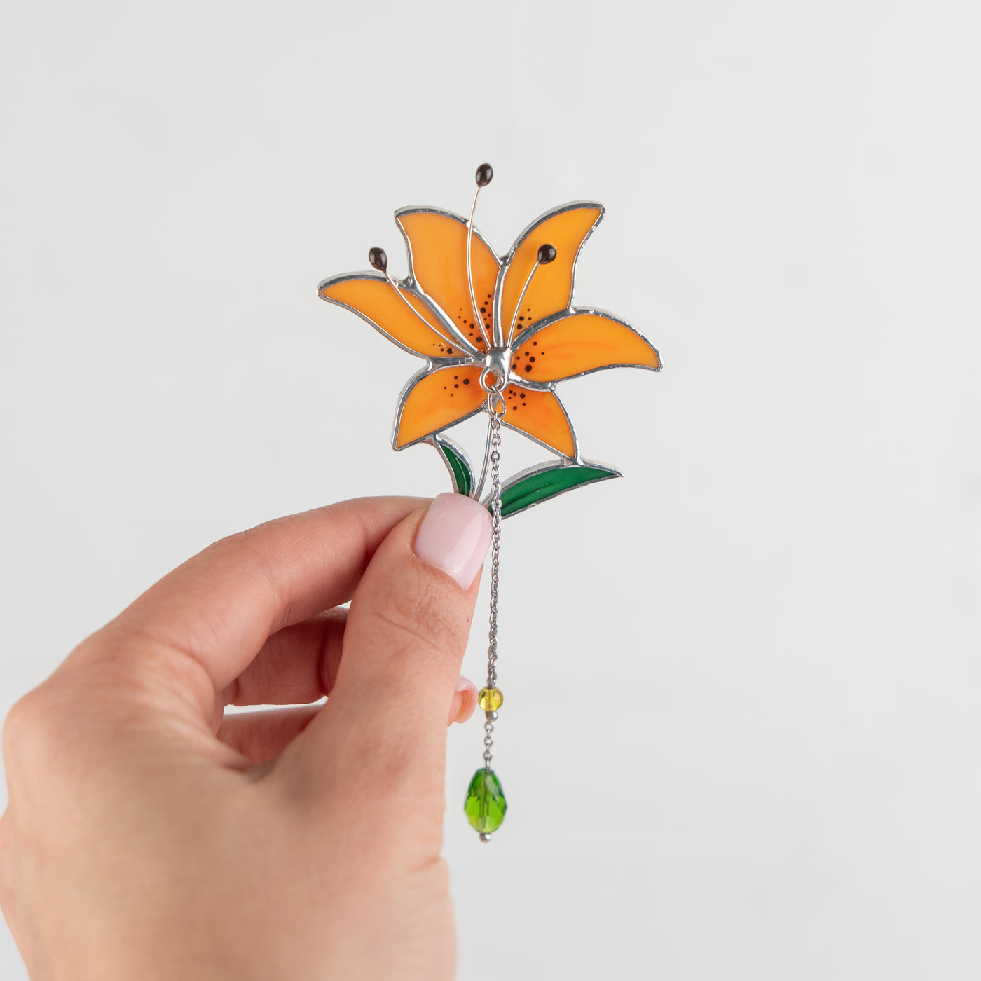 Lily Stained Glass Pin