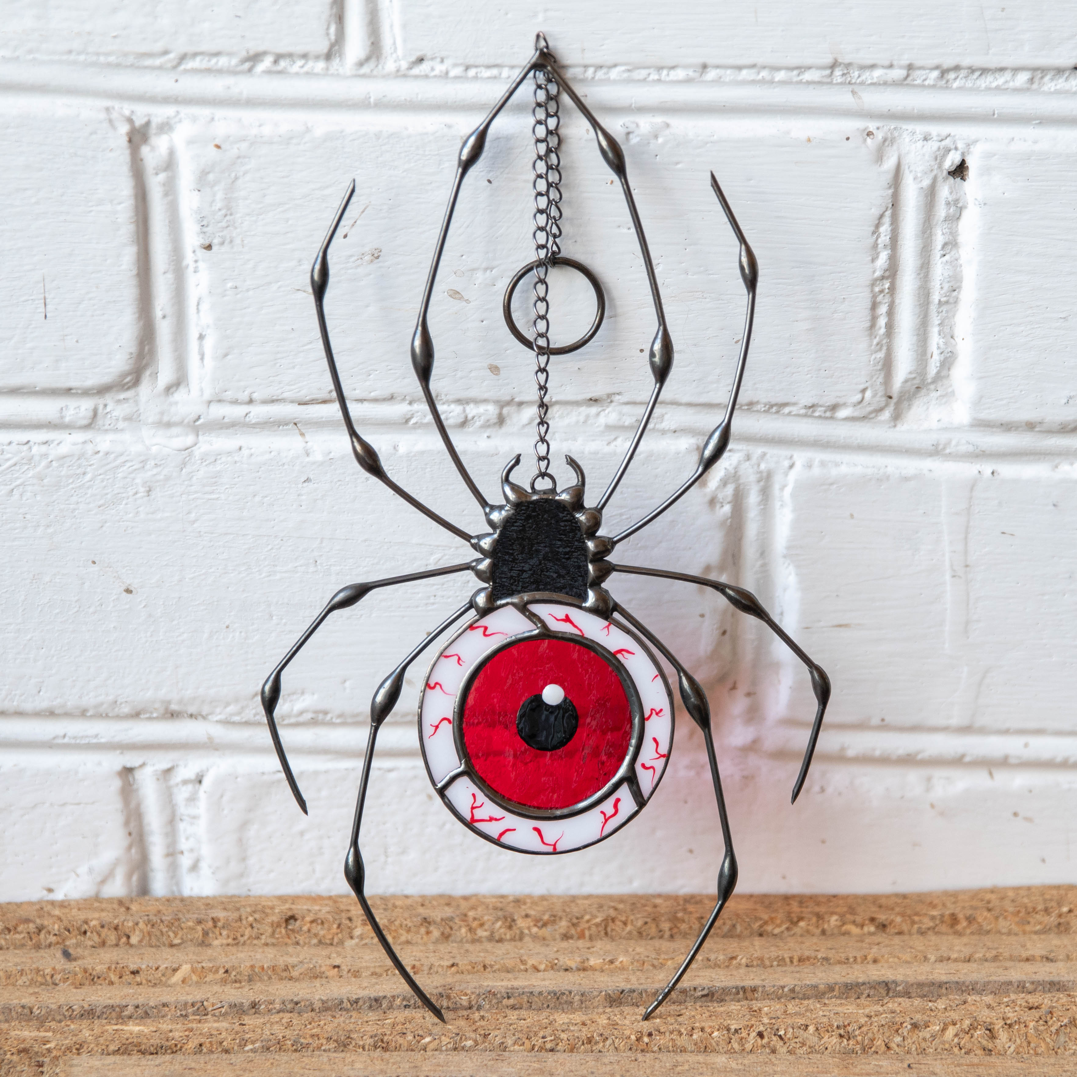 Red-eye Spider - Stained Glass Suncatcher