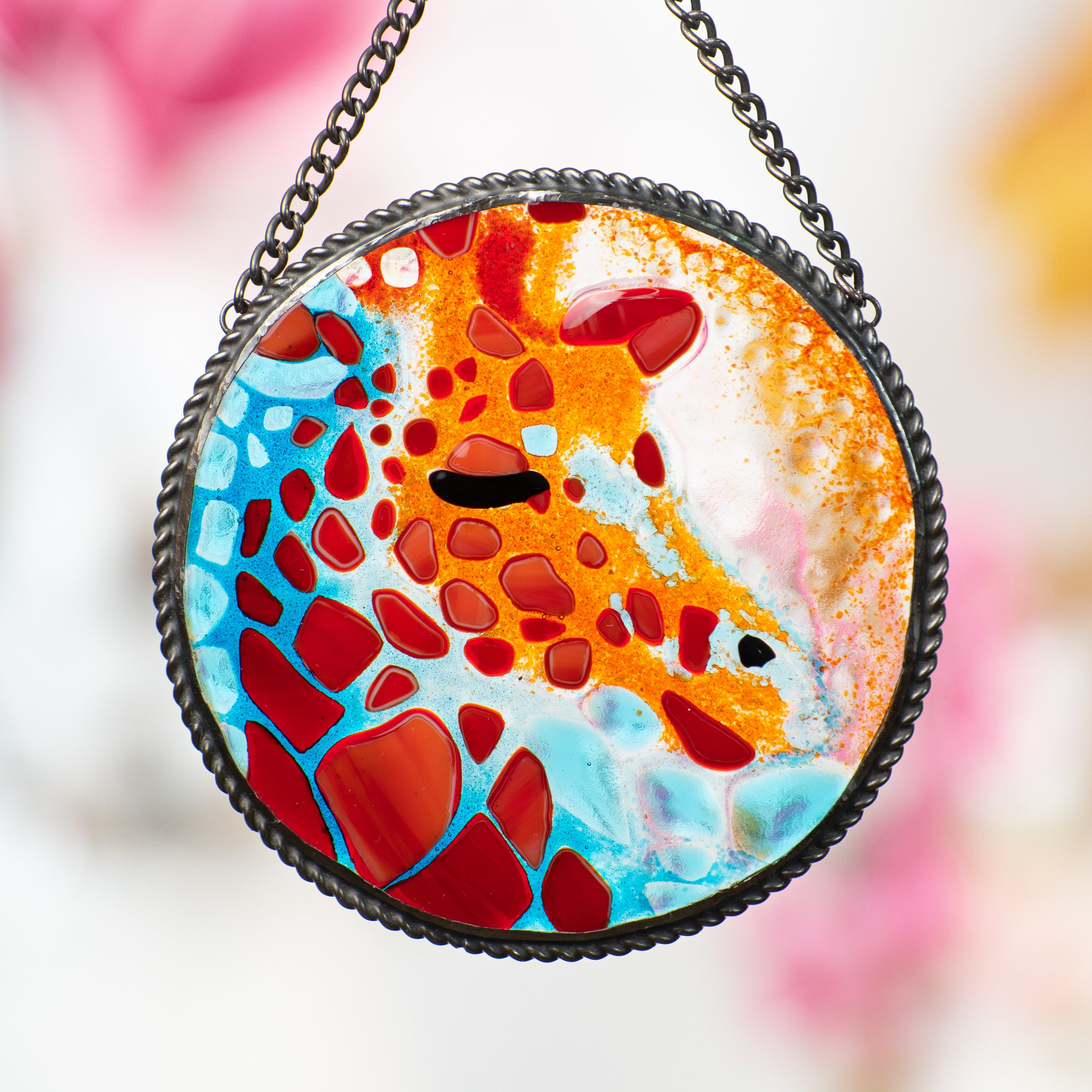 Giraffe - Fused Glass panel