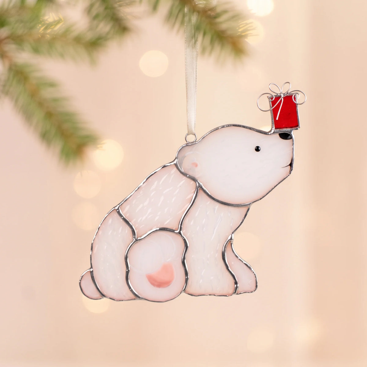 Set "Santa is Coming" - Christmas Stained Glass Suncatcher