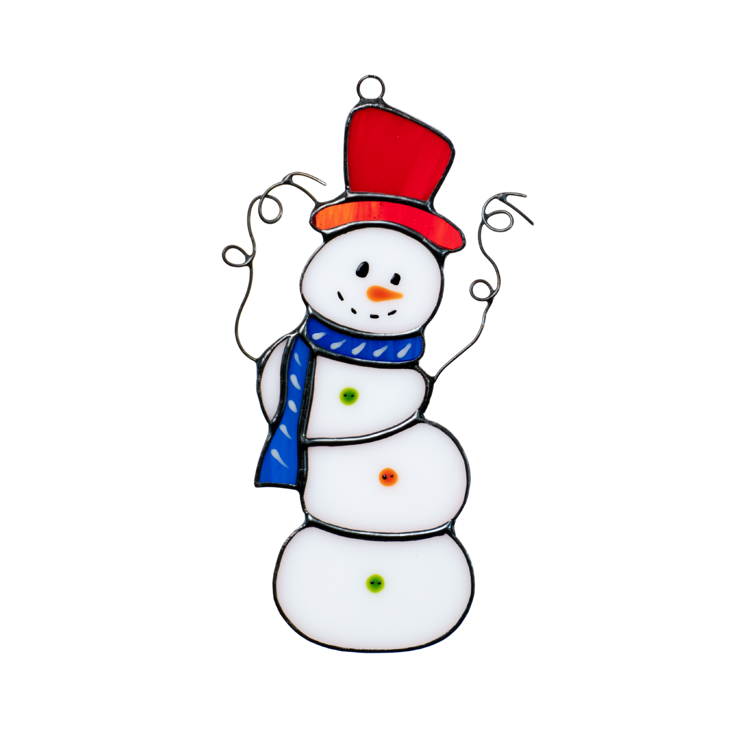 Christmas stained glass Snowman