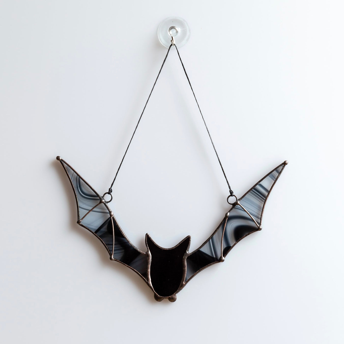 Flying stained glass bat for Halloween decoration 