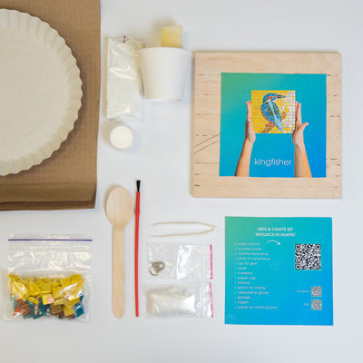 What's inside kingfisher glass mosaic kit