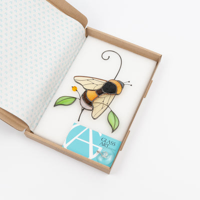Bumblebee suncatcher in a brand box