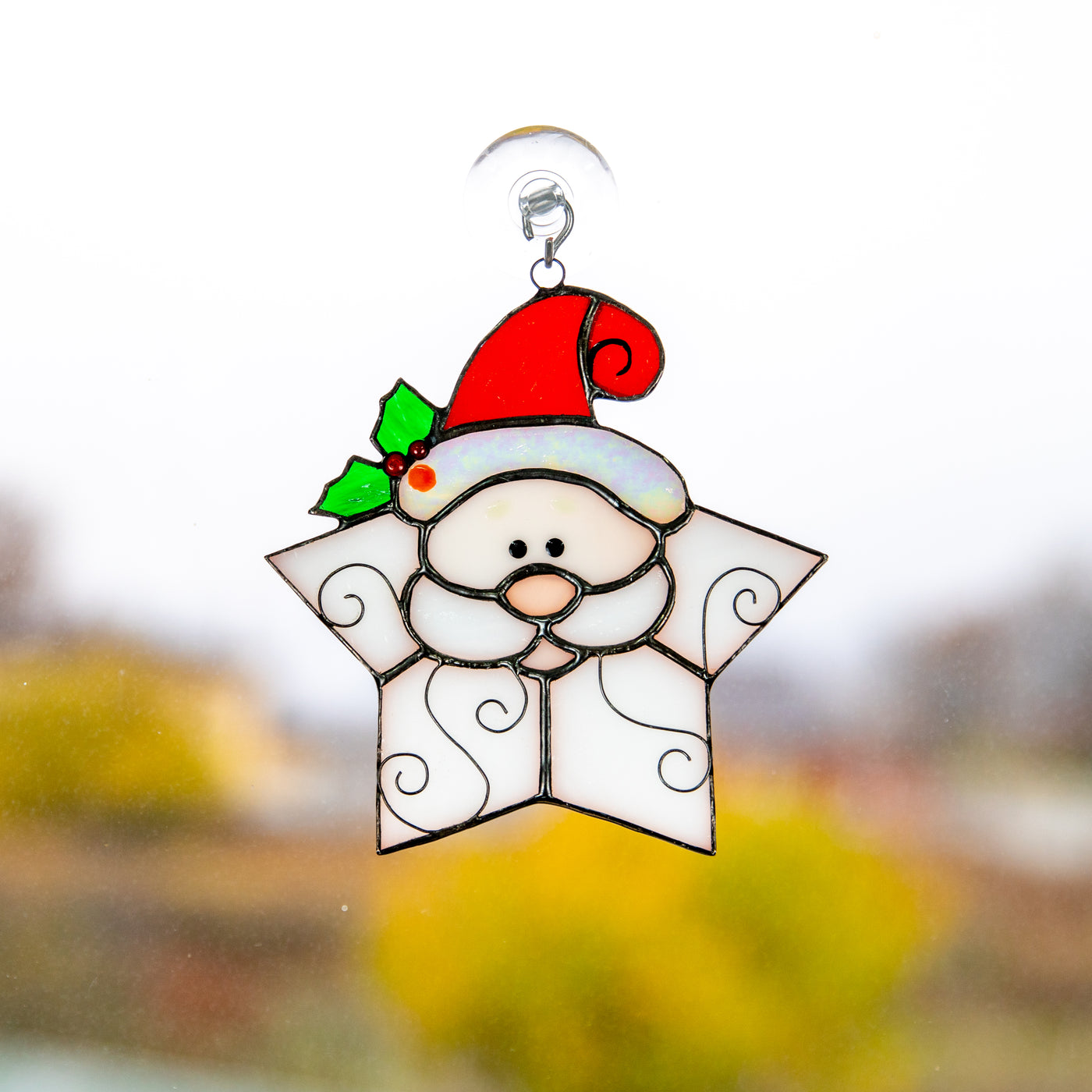Snowflake Santa suncatcher of stained glass for Christmas window decor – Glass Art Stories snowflake-santa-suncatcher-of-stained-glass-for-christmas-window-decor-glass-art-stories
