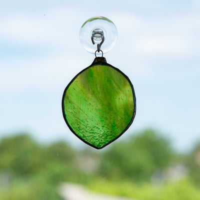 Suncatcher of a stained glass lime for kitchen