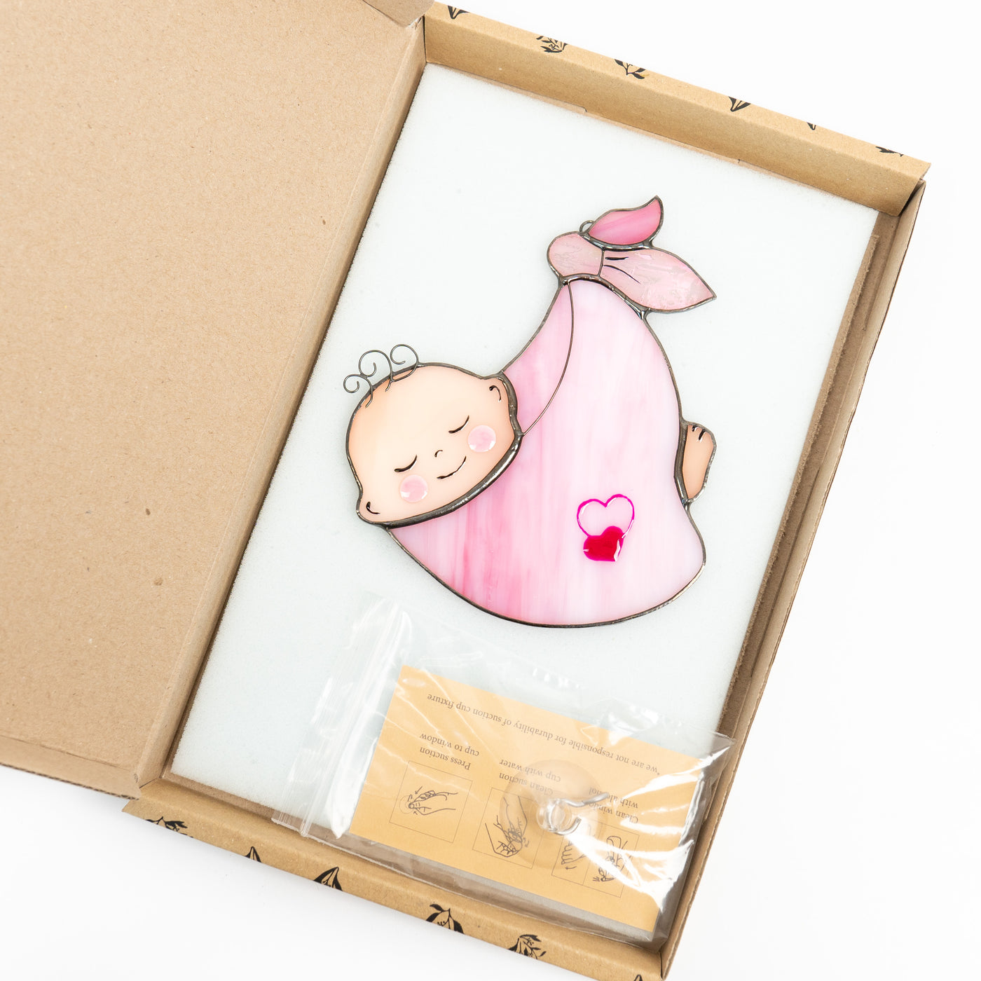 Baby girl suncatcher in a brand box