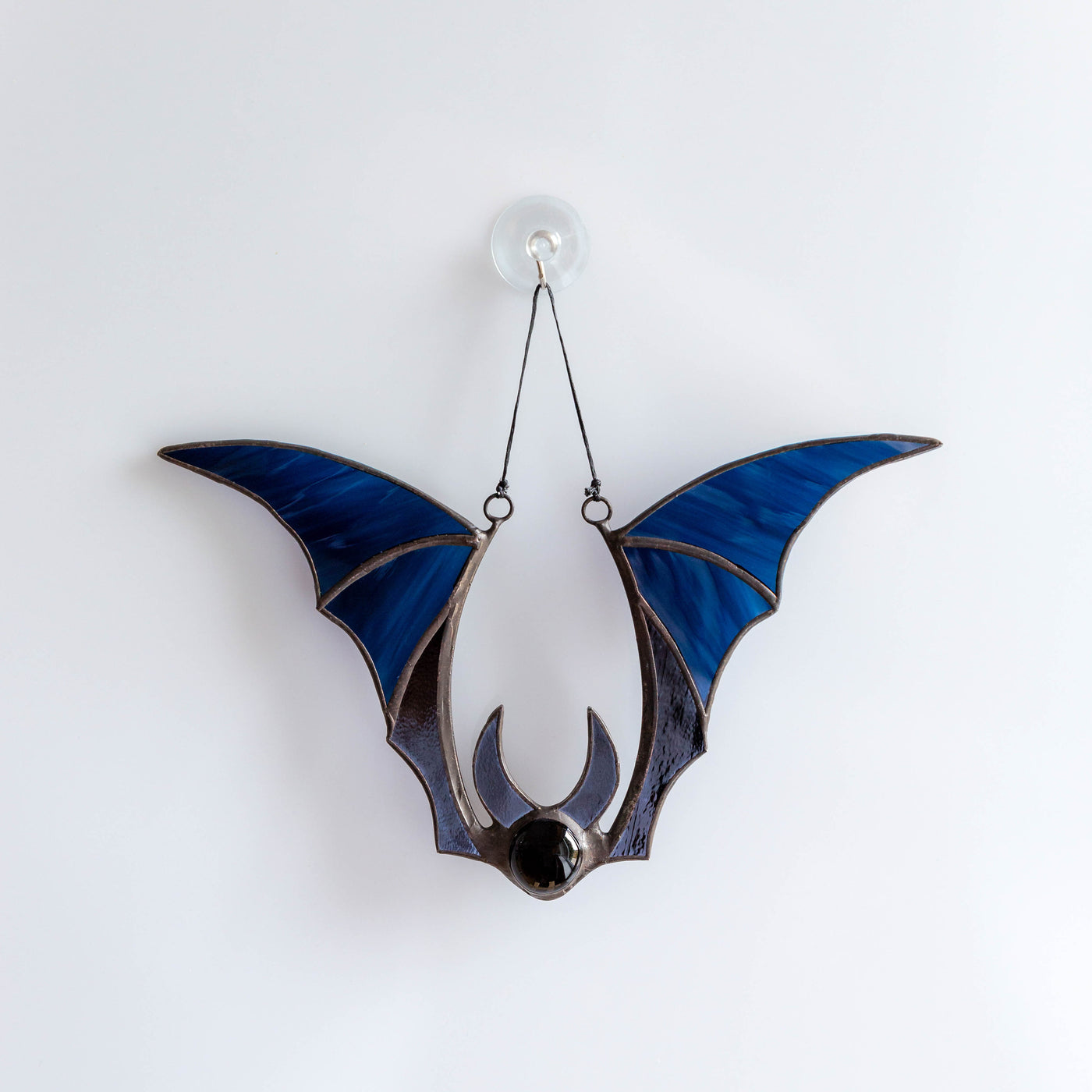 Halloween decor blue bat suncatcher