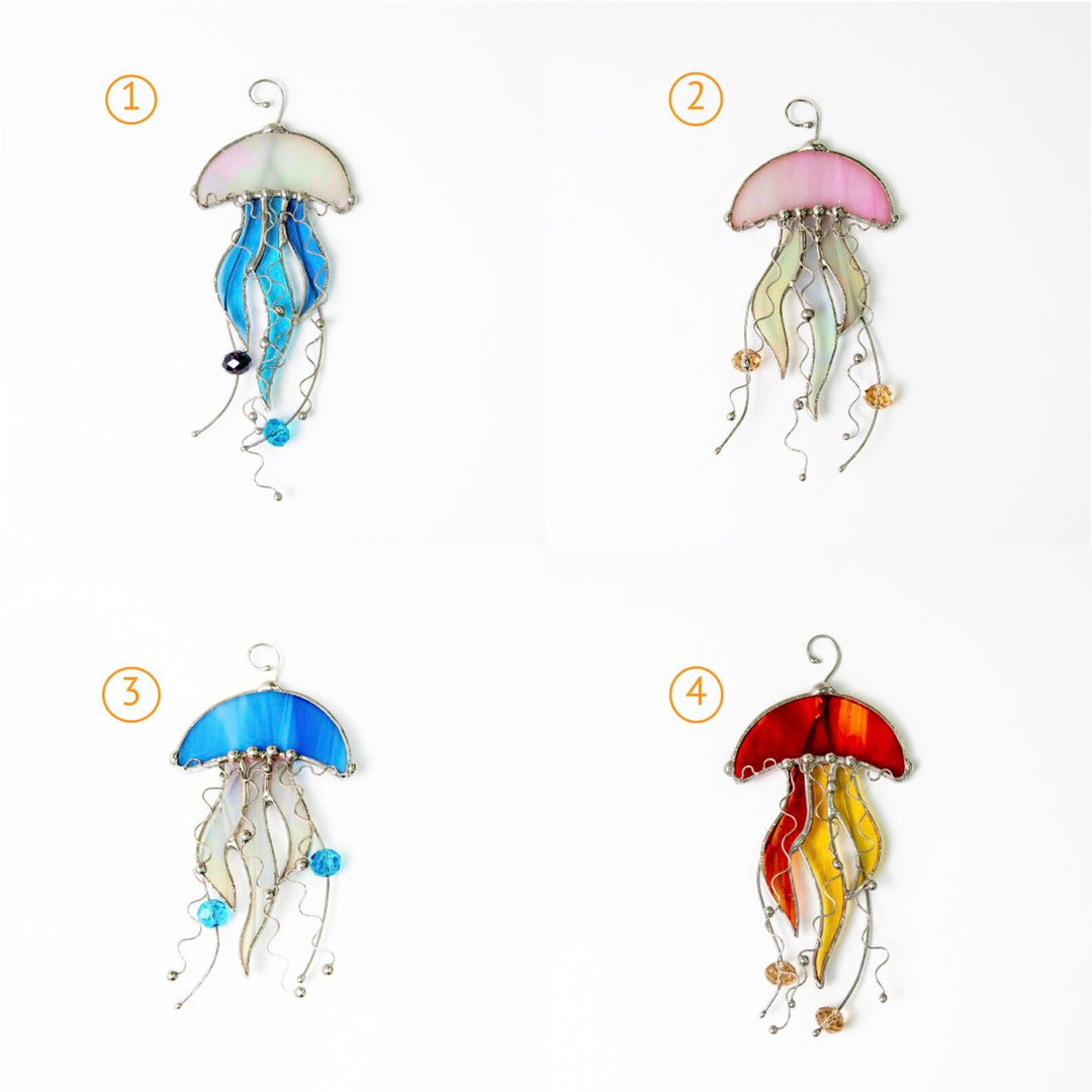 Stained Glass Jelly Fish Suncatcher buy