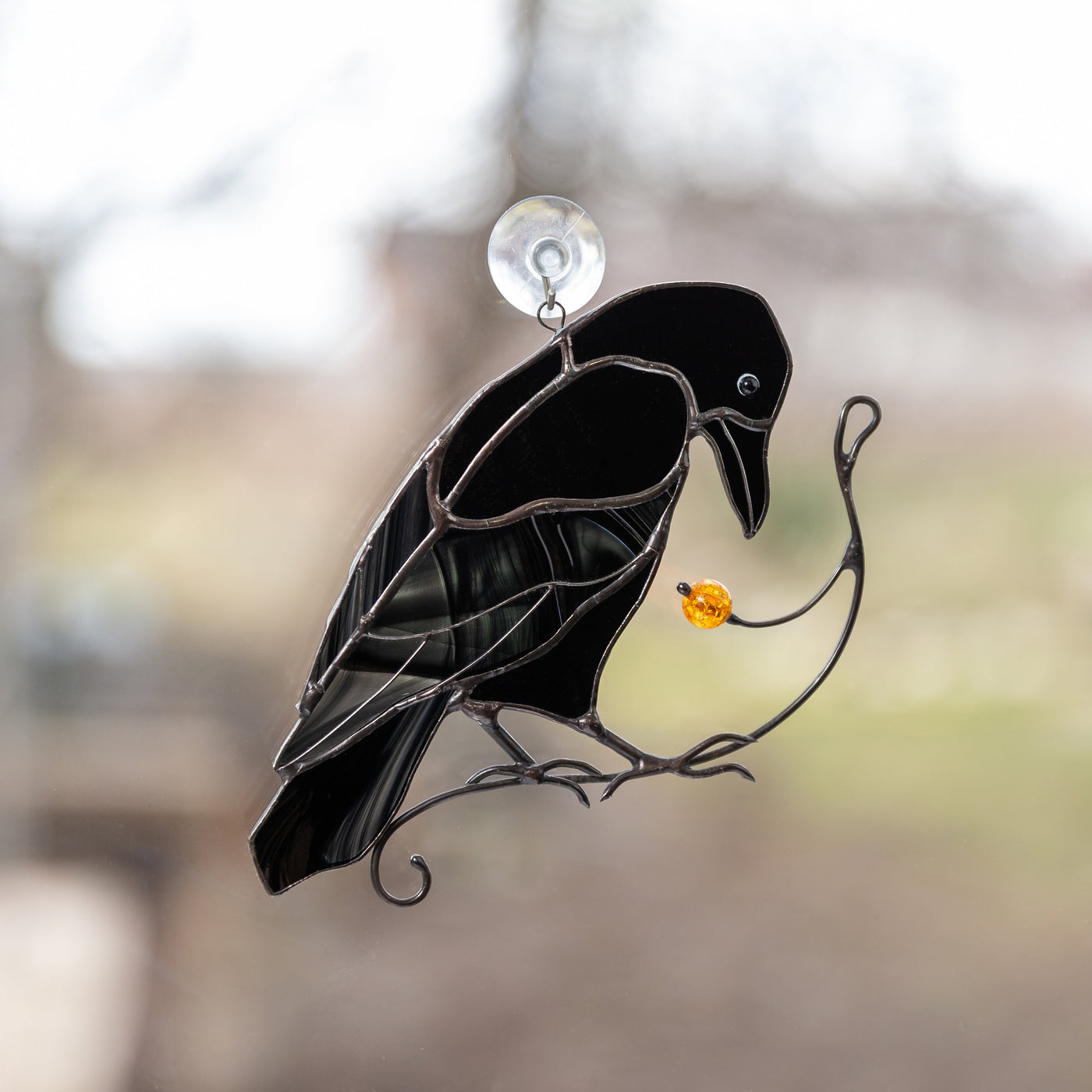 Crow Stained Glass Pattern 