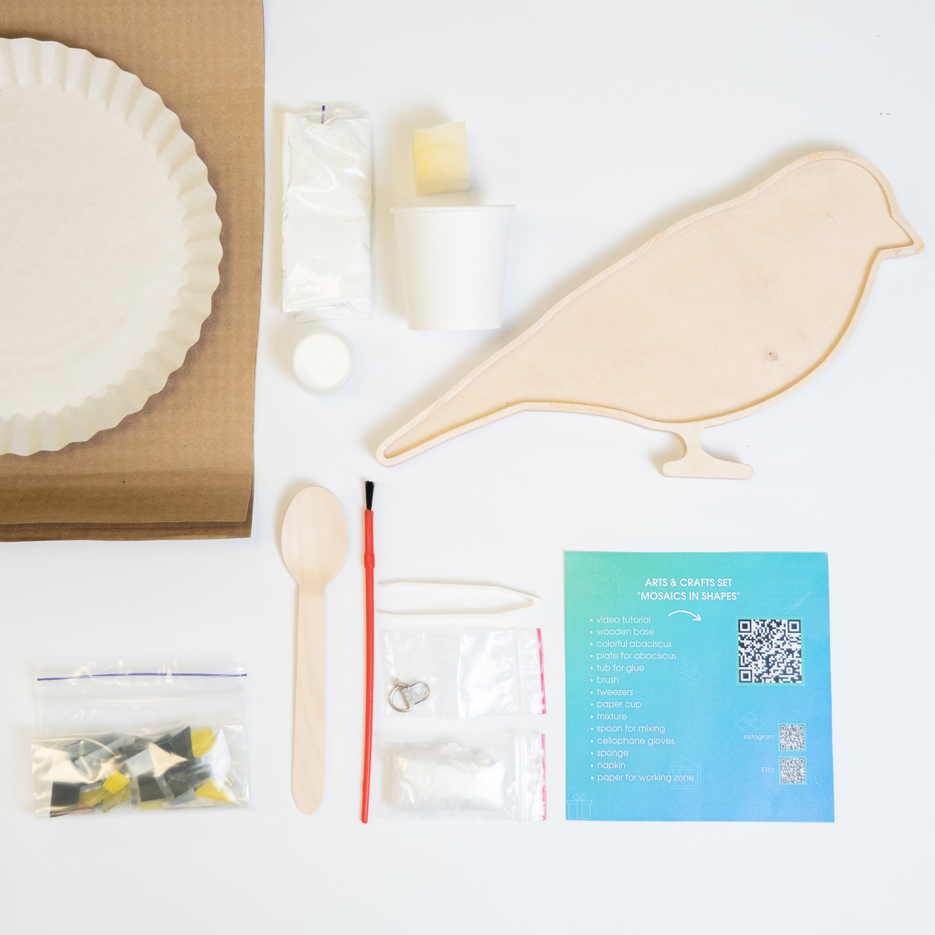 What's inside glass mosaic DIY kit